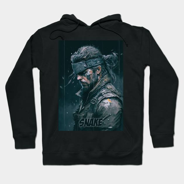 Snake Portrait Hoodie by Durro